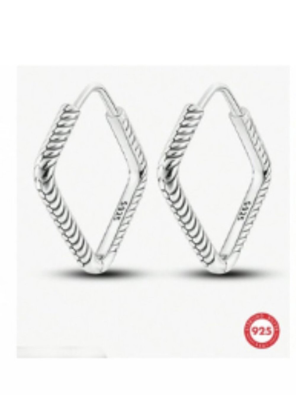 New Sterling Silver 925 Geometrical Earrings